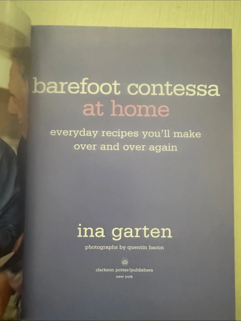 Barefoot contessa at home by Ina Garten cookbook-like new condition